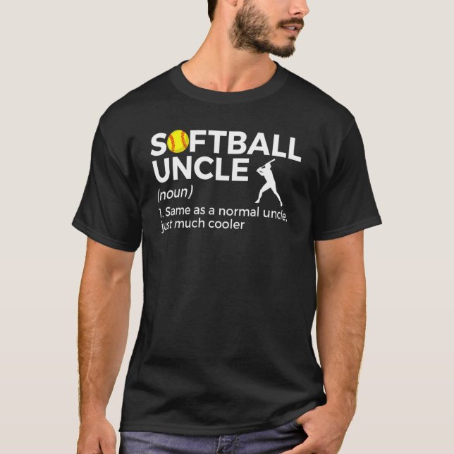 Softball Uncle Definition T-Shirt (Vorderseite)