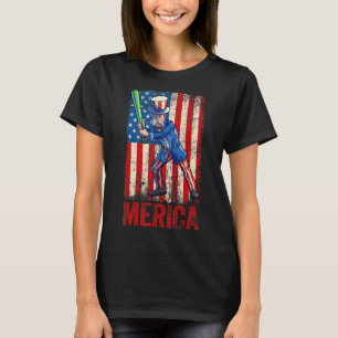 Softball Uncle Sam 4. Juli Frauen Amerikaner T-Shirt