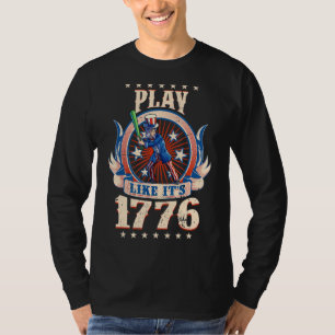 Softball Uncle Sam 4. Juli Frauen Amerikaner T-Shirt