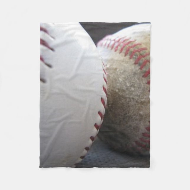 Softball und Baseball Fleecedecke (Vorderseite)