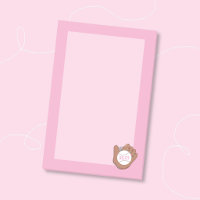 Softball und Handschuh Rosa Kinder-Post-it-Notes