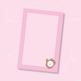 Softball und Handschuh Rosa Kinder-Post-it-Notes Post-it Klebezettel