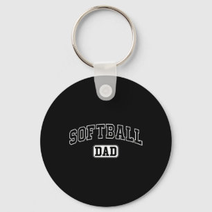 Softball-Vater-Athletik-Lettering-Vatertag-Trainer Schlüsselanhänger