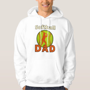 Softball-Vater - Fettgrüne Softball und Batter Sil Hoodie