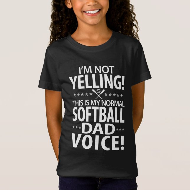 Softball Vater - Funny Daddy Birthday oder VaterDa T-Shirt (Vorderseite)