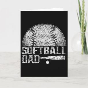 Softball Vater Softball Spieler Softballer Softbal Karte