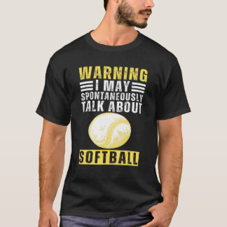 Softball Vater Sprichwort Softball Players Softbal T-Shirt