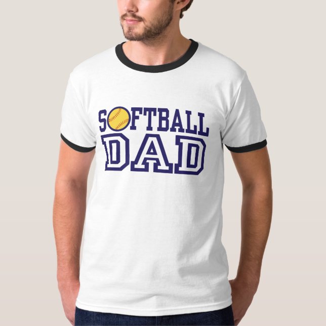 Softball-Vater T-Shirt (Vorderseite)