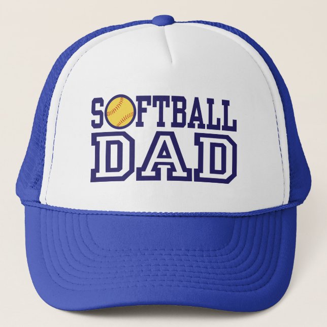 Softball-Vater Truckerkappe (Vorderseite)