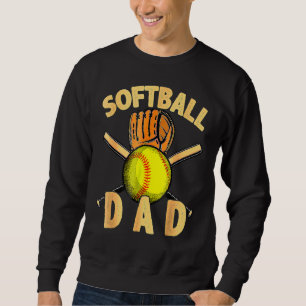 Softball Vater Vintag US-amerikanische Flagge Vate Sweatshirt