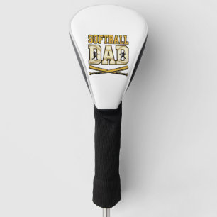 Softball-Vater Vintage-Stich Bat Grafik_1 Golf Headcover