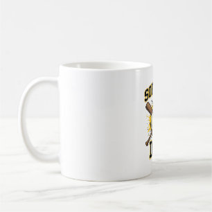 Softball-Vater Vintage-Varsity-überkreuzte-Schläge Kaffeetasse
