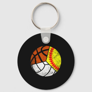 Softball Volleyball Basketball Spieler Lustiger Ba Schlüsselanhänger