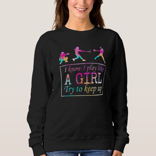 Softball Werfer Catcher Baseman Feldspieler Traine Sweatshirt (Vorderseite)