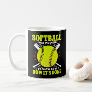 Softball wurde erfunden, um Jungen zu zeigen, wie  Kaffeetasse
