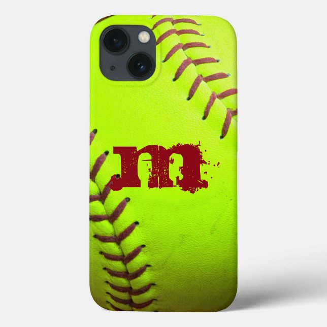 Softball Yellow Fast Pitgram SAMSUNG S4 Case (Rückseite)