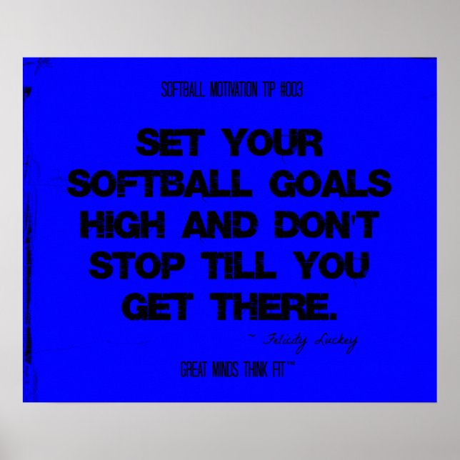 Softball-Zitate in Threads 003 Poster (Vorne)