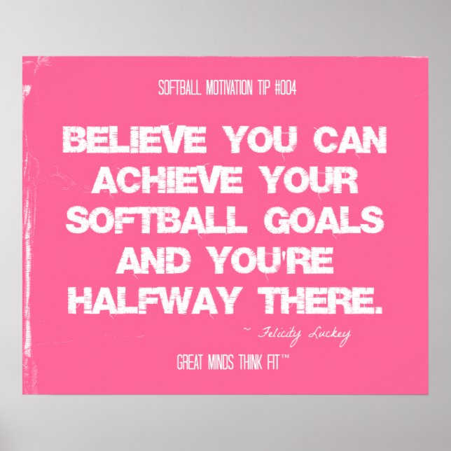 Softball-Zitate in Threads 004 Poster (Vorne)