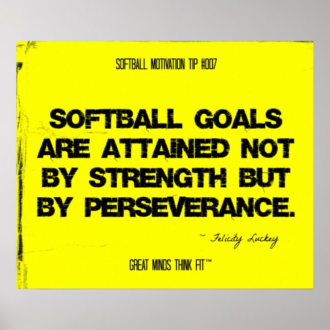 Softball-Zitate in Threads 007 Poster (Vorne)