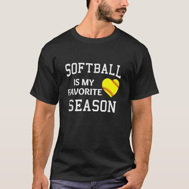 Softballer Softball ist meine Lieblingssaison Soft T-Shirt (Vorderseite)