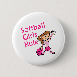Softballmädchenregel Button