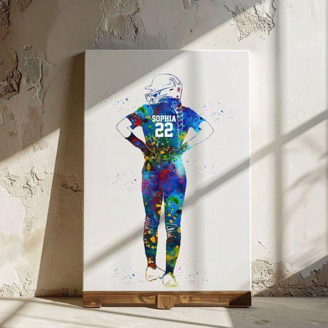 Softballspielerin Leinwanddruck (Von Creator hochgeladen)