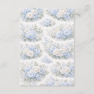SoftBlue Blumenmuster Elegant Romantisch Botanisch Begleitkarte