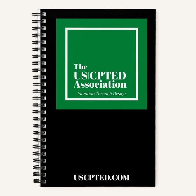 Softcover US CPTED Association Notebook Notizbuch (Vorderseite)