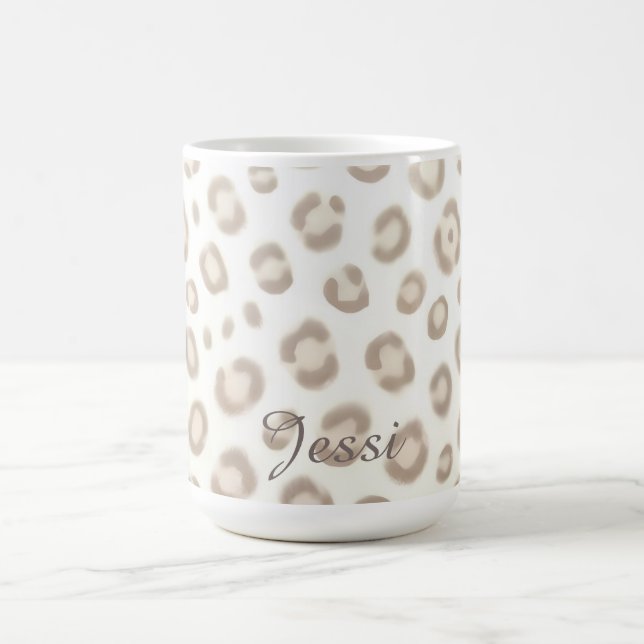 Softes Tier Luxusmuster | Eleganter Tierdruck Kaffeetasse (Mittel)