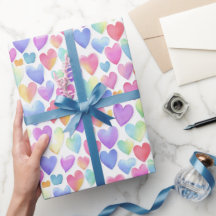 Softes Wasserfarben-Pastell-Herzen Valentinstag-Ve
