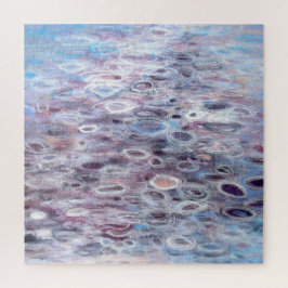 Softest Serenade - Lila Abstrakte Kreise Kunst Puzzle