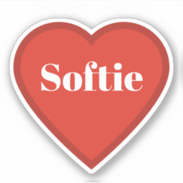 Softie Heart Aufkleber - Relatable Mood Aufkleber