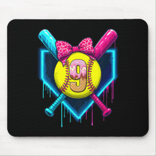 Softll 9 Jahre alte Eiscreme tropft 9. Geburtstag Mousepad