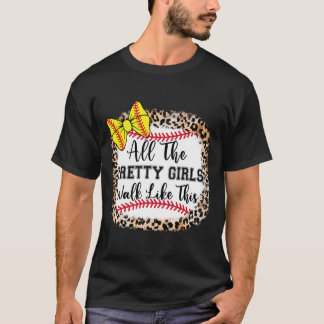 Softll Bow Alle hübschen Mädchen laufen so Cut T-Shirt