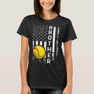 Softll Brother American Flag Vintage Weihnachten X T-Shirt