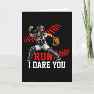 Softll Catcher Run Ich Fordere Dich Heraus Design  Karte