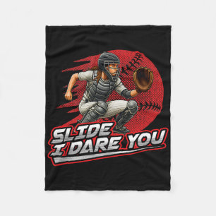 Softll Catcher Slide Ich fordere dich Starkes Mädc Fleecedecke