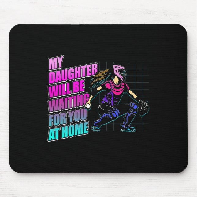 Softll Catcher stolze Eltern lustiger Spruch wilde Mousepad (Vorne)
