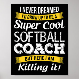 Softll Coach Shirt Danke Würdigung Lustig Gi Poster