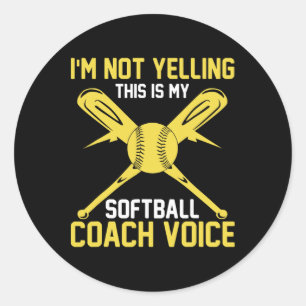 Softll Coaching Stimme - Sofortiger Coach Softll Runder Aufkleber
