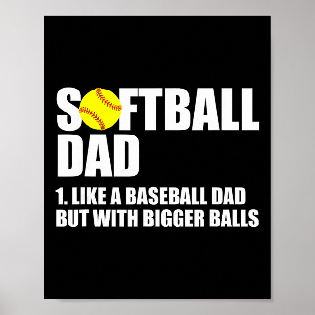 Softll Dad Definition Lustig  Poster (Vorne)