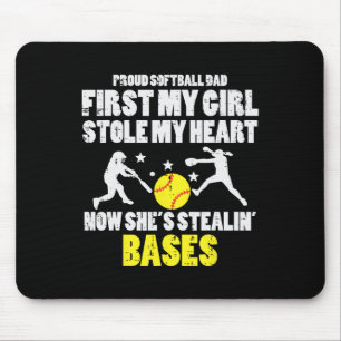 Softll Dad Mädchen stahl mein Herz und stahl Ses V Mousepad