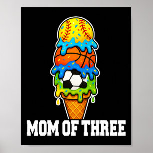 Softll Fußball Sketll Mama Eiscreme Sommer Spielta Poster