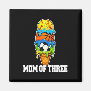 Softll Fußball Skizze Mom Eiscreme Sommer Spieltag Magnet