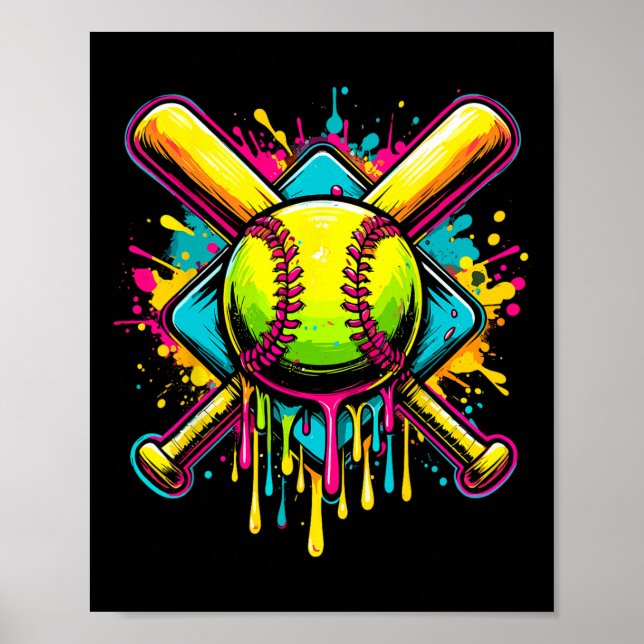 Softll Girl Just A Girl Who Loves Softll  Poster (Vorne)