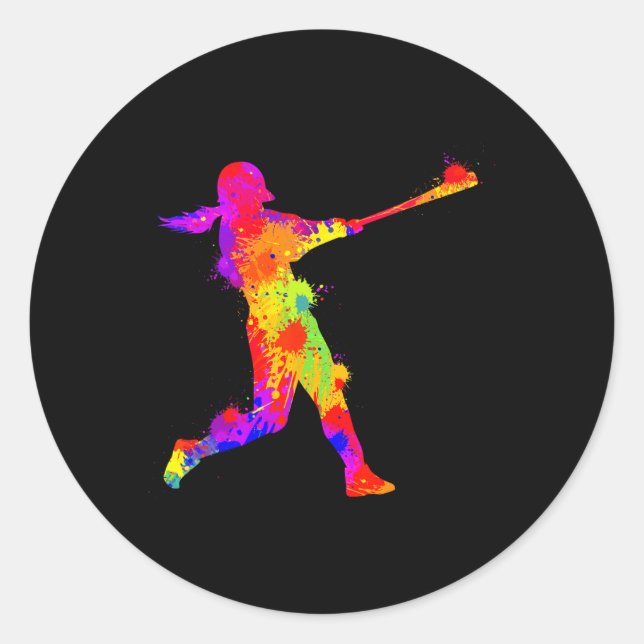 Softll Girl Kids  Runder Aufkleber (Vorderseite)