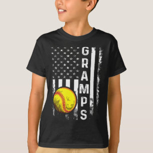 Softll Gramps Amerikanische Flagge Vintage Weihnac T-Shirt