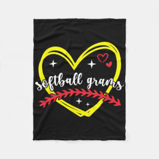 Softll Grams Herz Oma Grams eines Softll-Spielers Fleecedecke