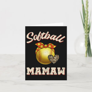 Softll Mamaw Leopard Herz Fans Muttertagsgeschenk Karte