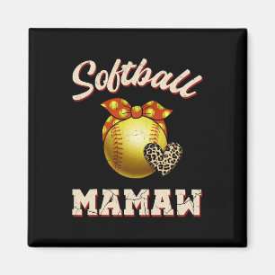 Softll Mamaw Leopard Herz Fans Muttertagsgeschenk Magnet